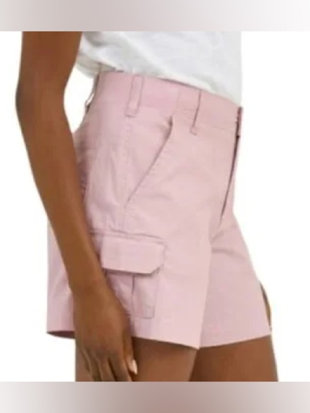 NWT Lee Pink Mauve Cargo Shorts Comfort Waistband Women’s 8